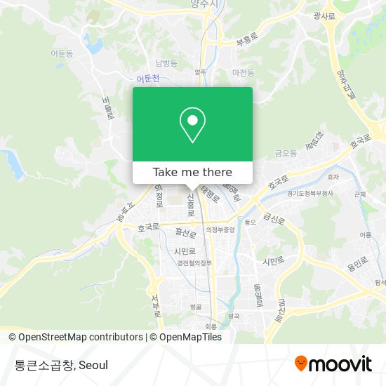 통큰소곱창 map