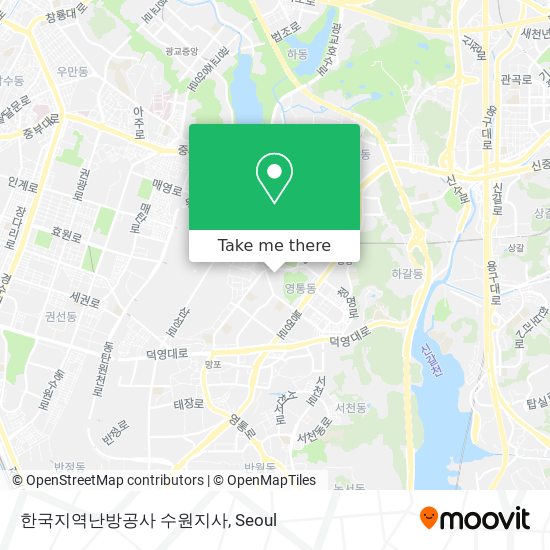 한국지역난방공사 수원지사 map