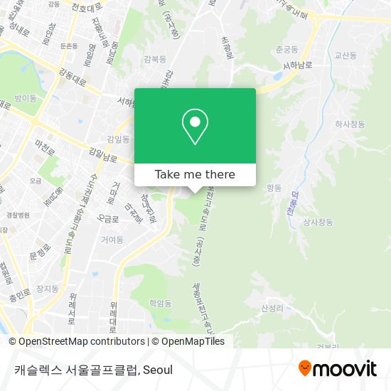 캐슬렉스 서울골프클럽 map