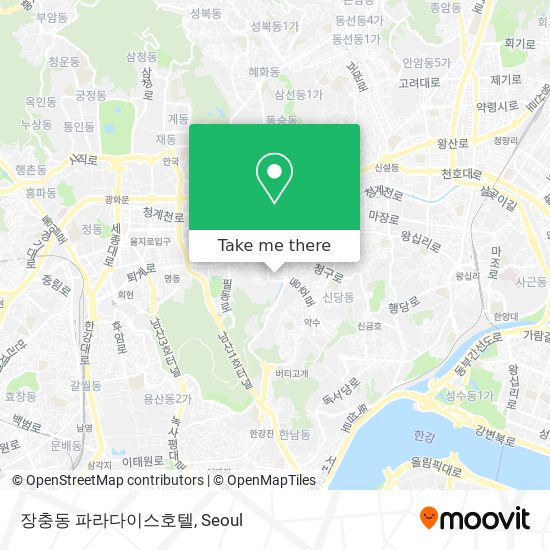 장충동 파라다이스호텔 map