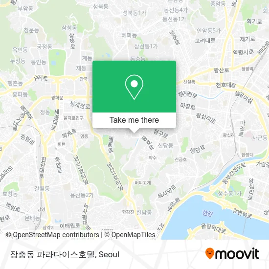 장충동 파라다이스호텔 map