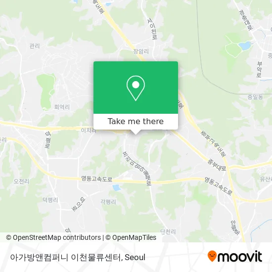 아가방앤컴퍼니 이천물류센터 map
