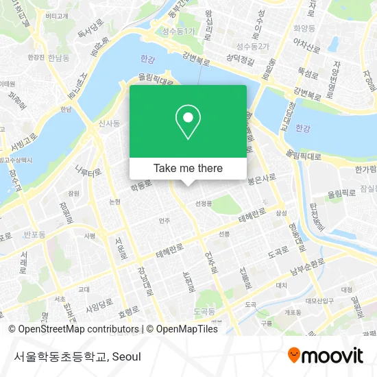 서울학동초등학교 map
