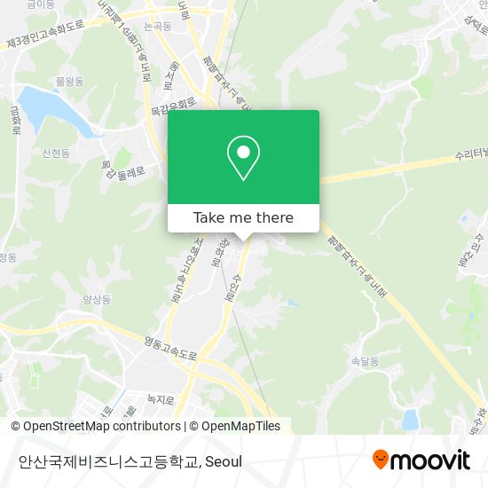 안산국제비즈니스고등학교 map