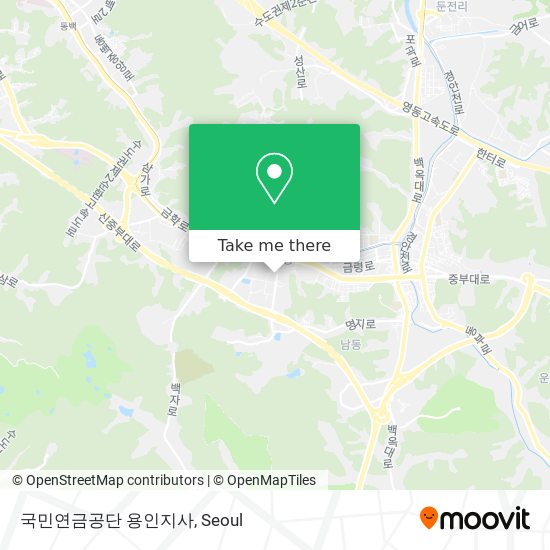 국민연금공단 용인지사 map