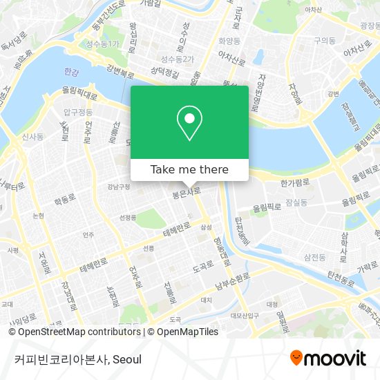 커피빈코리아본사 map