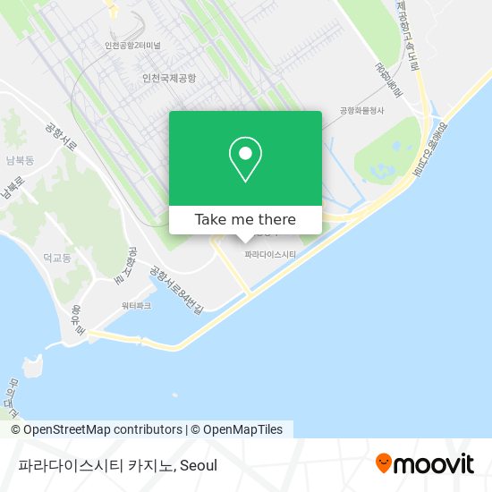 파라다이스시티 카지노 map