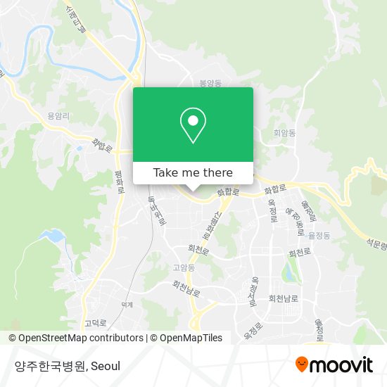 양주한국병원 map
