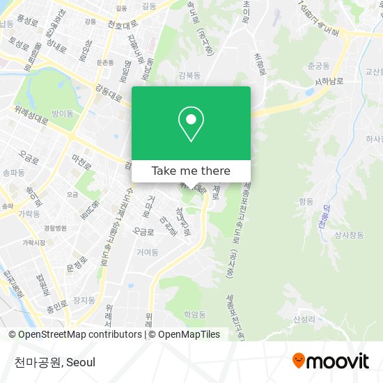 천마공원 map