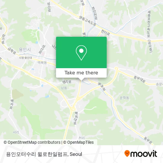 용인모터수리 윌로한일펌프 map