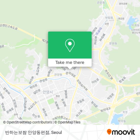 반하는보쌈 안양동편점 map