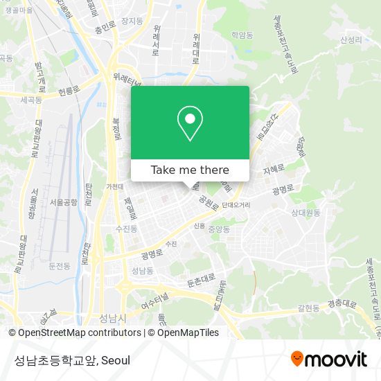 성남초등학교앞 map