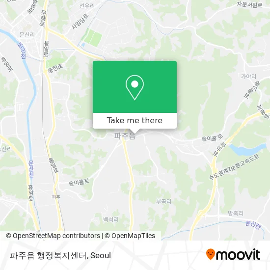 파주읍 행정복지센터 map