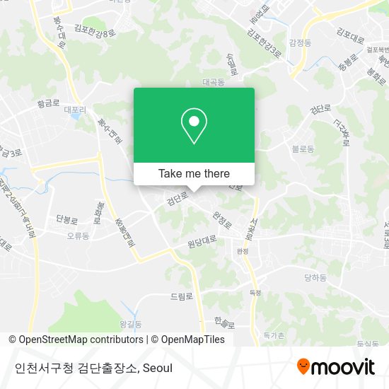 인천서구청 검단출장소 map