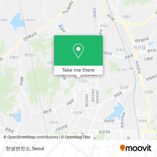 한샘변전소 map