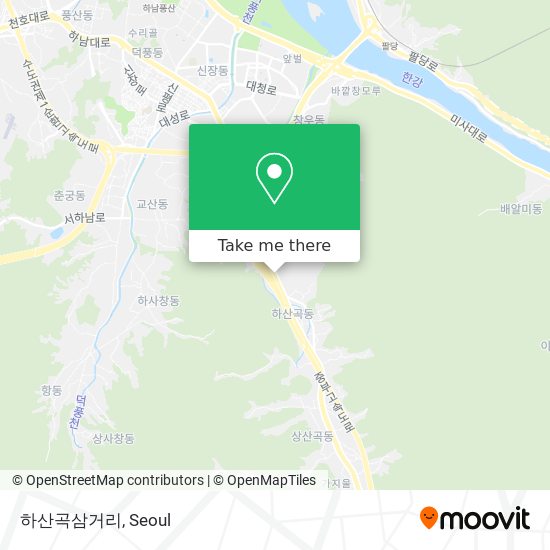 How to get to 하산곡삼거리 in 하남시, 경기도 by Bus or Subway?