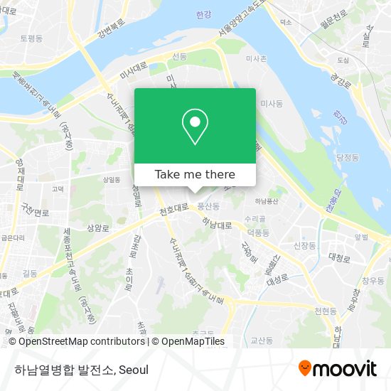 하남열병합 발전소 map