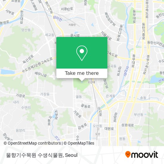 물향기수목원 수생식물원 map