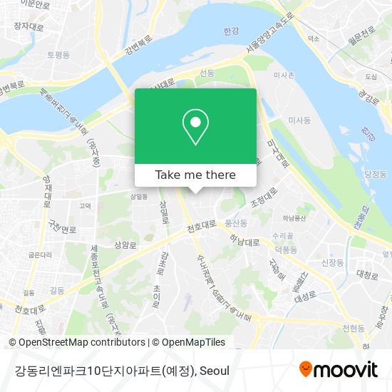 강동리엔파크10단지아파트(예정) map