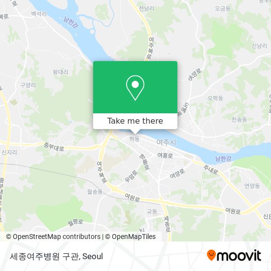 세종여주병원 구관 map