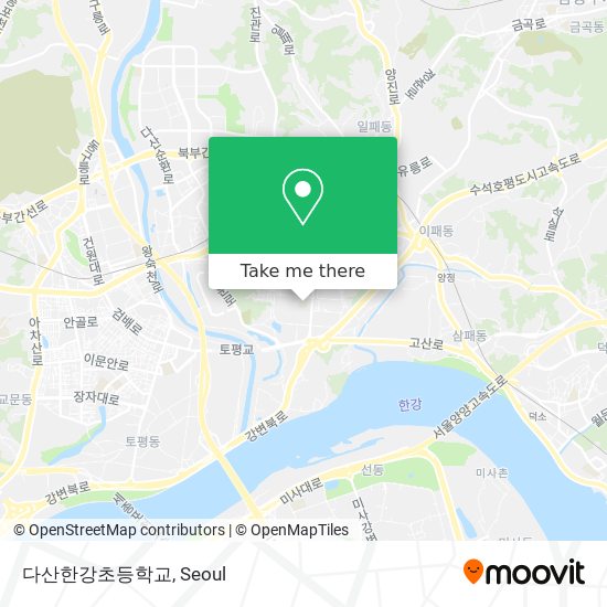 다산한강초등학교 map