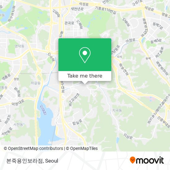 본죽용인보라점 map