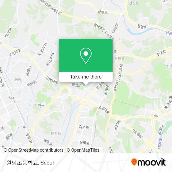 원당초등학교 map