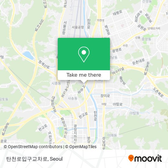 탄천로입구교차로 map