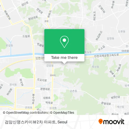 검암신명스카이뷰2차 아파트 map