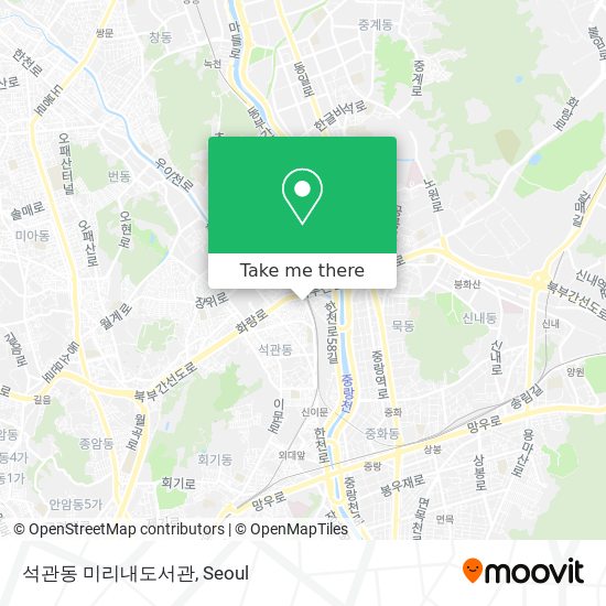 석관동 미리내도서관 map