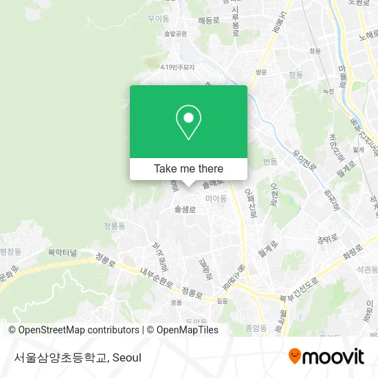 서울삼양초등학교 map