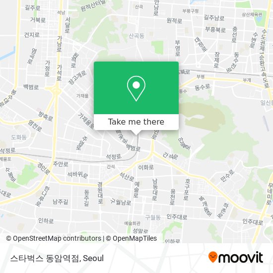 스타벅스 동암역점 map