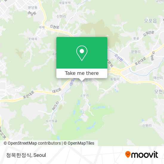 청목한정식 map