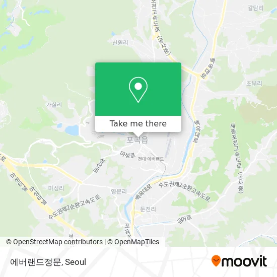 에버랜드정문 map