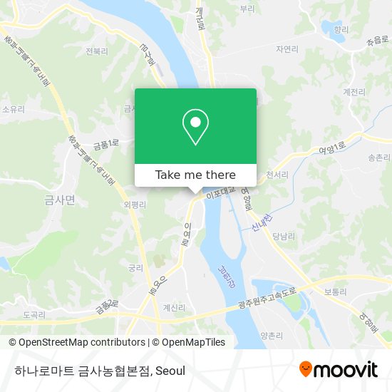 하나로마트 금사농협본점 map