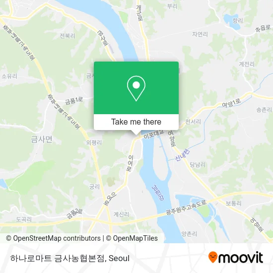 하나로마트 금사농협본점 map