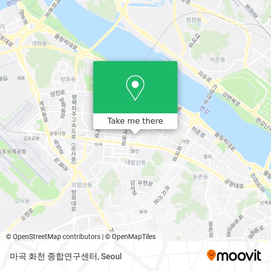 마곡 화천 종합연구센터 map