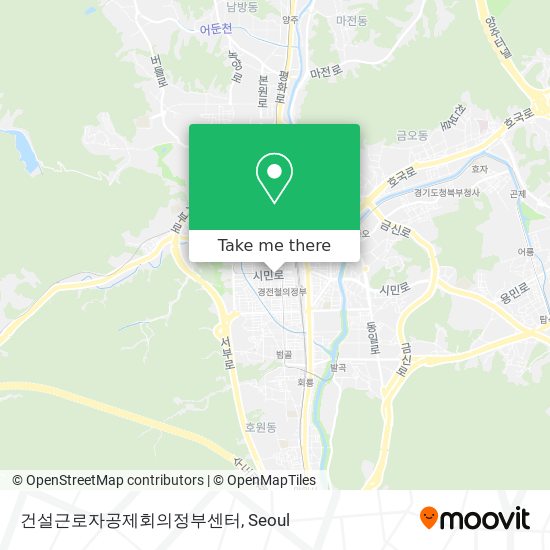 건설근로자공제회의정부센터 map