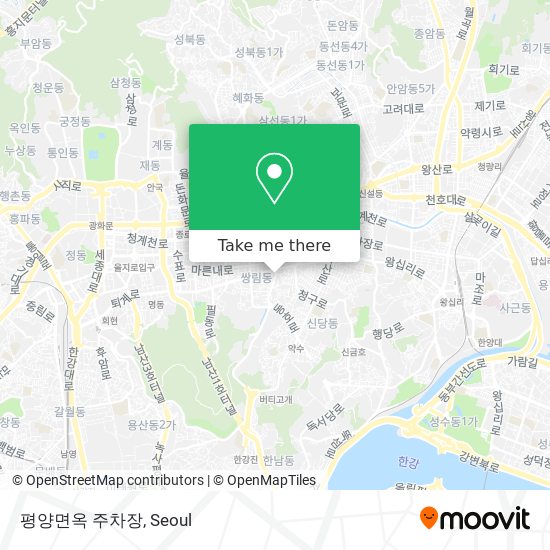 평양면옥 주차장 map