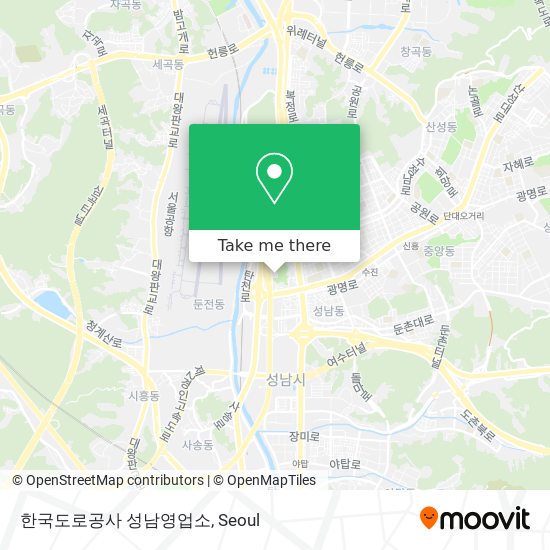 한국도로공사 성남영업소 map