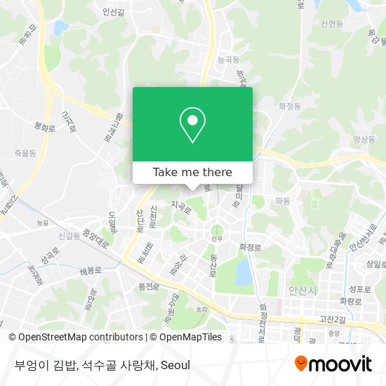 부엉이 김밥, 석수골 사랑채 map