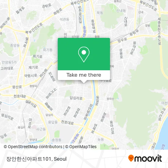 장안한신아파트101 map