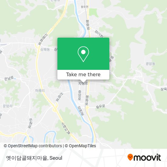 옛이담골돼지마을 map