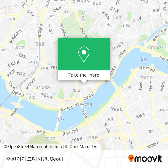 주한이라크대사관 map
