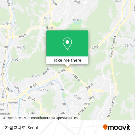 자금교차로 map