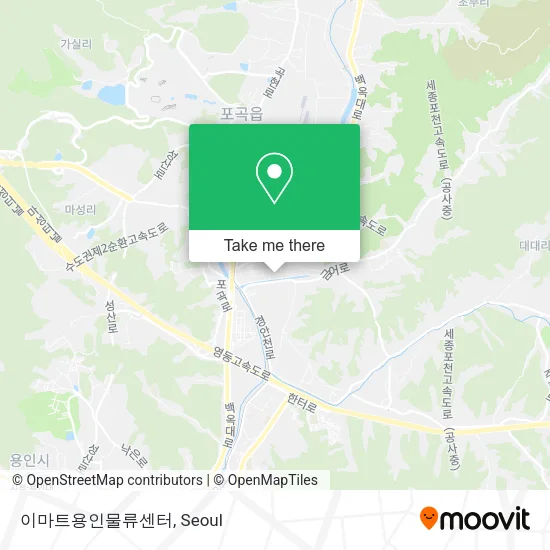 이마트용인물류센터 map