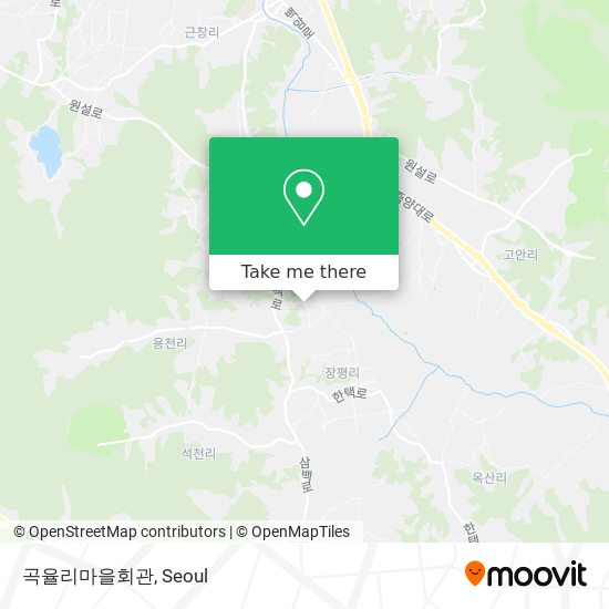 곡율리마을회관 map