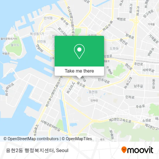용현2동 행정복지센터 map