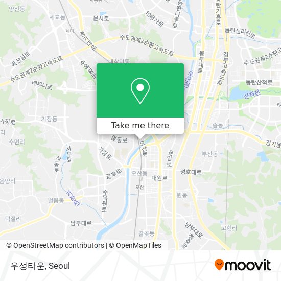 우성타운 map