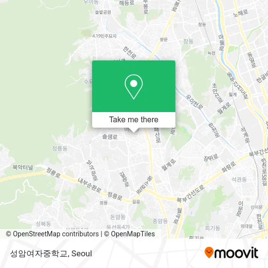 성암여자중학교 map